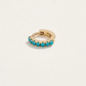 Pamela Love Gold and Blue Earrings with Elegant Design